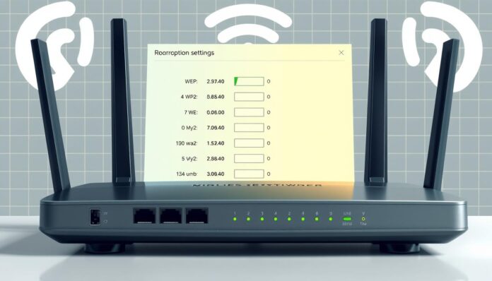 Router encryption settings
