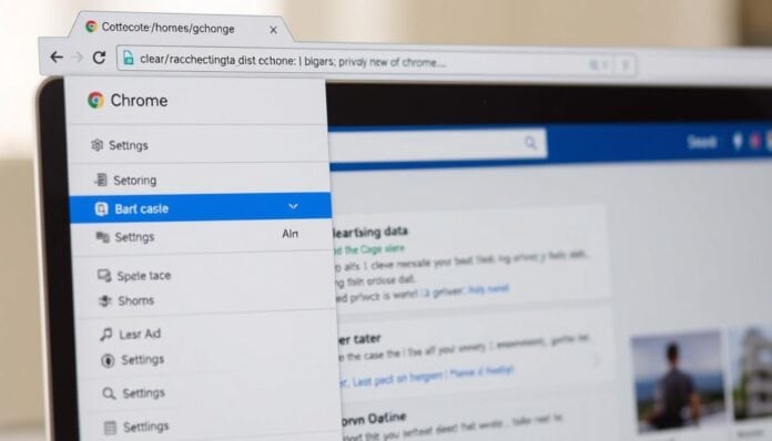 clear cache in Google Chrome